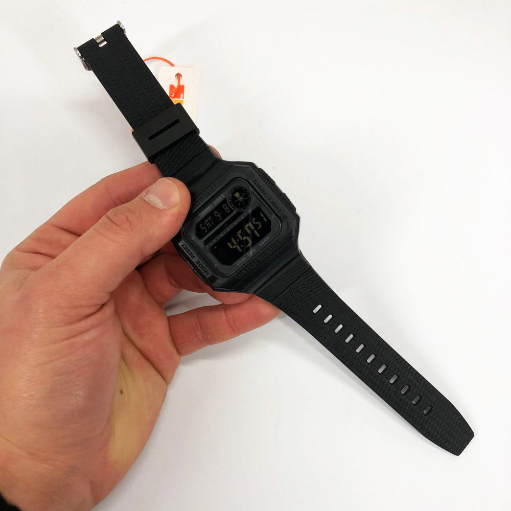 Чоловічий годинник із пластиковим ремінцем SKMEI 2022BKBK, Оригінальний VF-495 чоловічий годинник Київ - фото 2