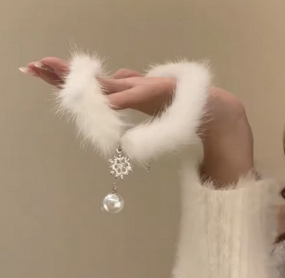 Чокер вечірній білий з підвіскою Київ - фото 3