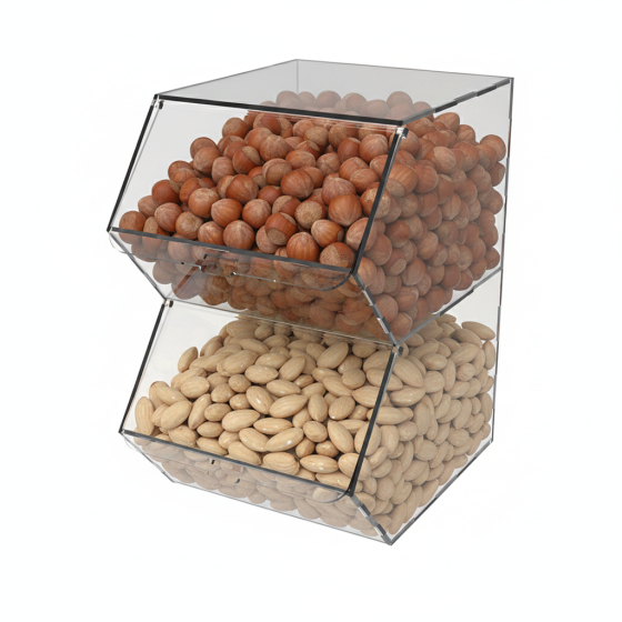 Диспенсер EKOSTAR вертикальный для мармеладов, снеков, орехов 2 ячейки Киев