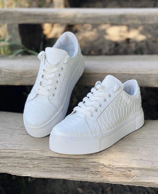 GREMMY Кеди жіночі GREMMY 102 білі (весна-осінь, шкіра натуральна) (4138) лише 39р. Коломия - фото 1