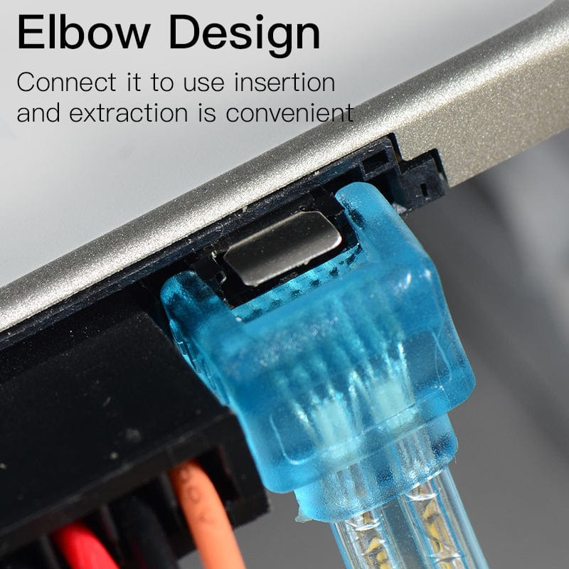 Кабель SATA 3.0 7pin, F/F, 0.5 м, L-конектор, Blue Vention Винница - изображение 7