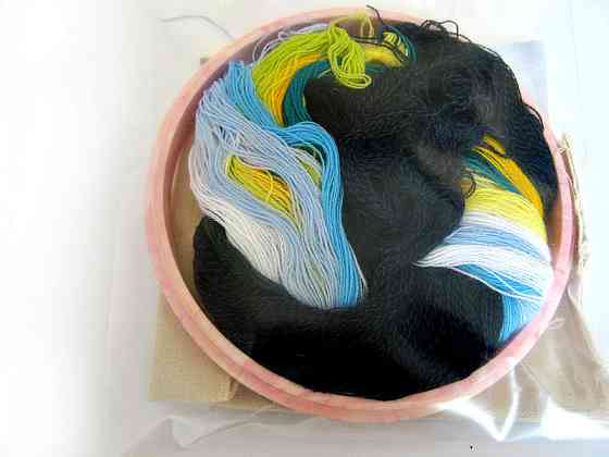 Набор для рукоделия (техника ковровой вышивки)  2 иглы «Ромашки» Ивано-Франковск