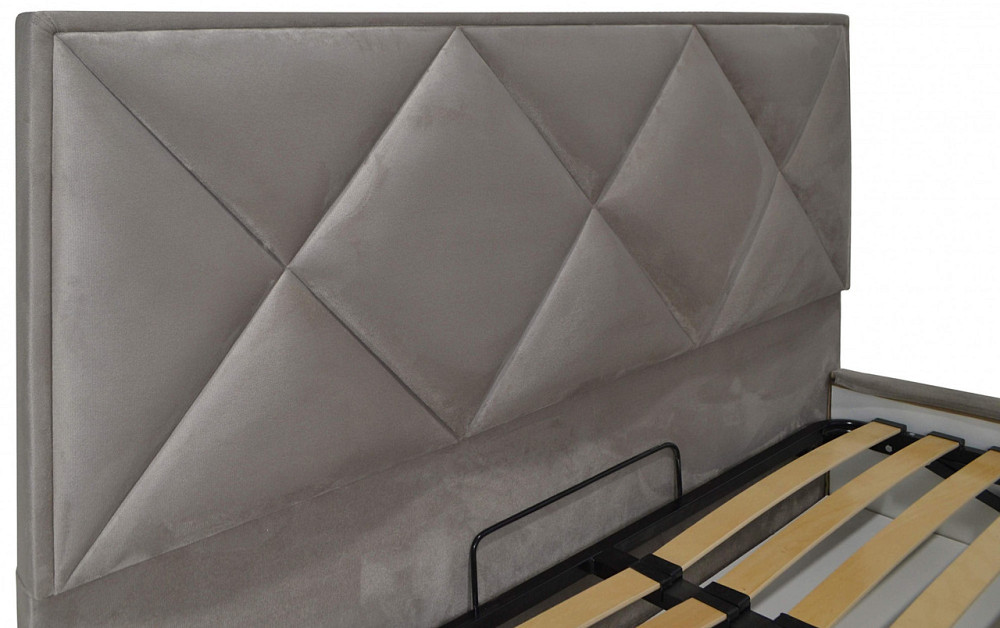 Кровать Двуспальная Leeds Standart 160 х 200 см Missoni 008 Серый Днепр - изображение 7