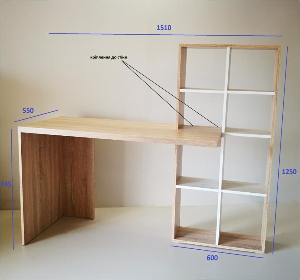 Стіл комп'ютерний СК-2 Сонома+Атланта Київ - фото 2