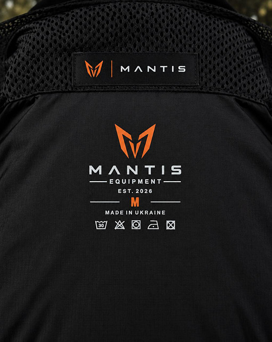 Мужская куртка ветровка MANTIS Void черная непромокаемая с вентиляцией и чехлом XL Одесса - изображение 7