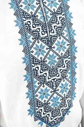 Вишиванка для хлопчиків, лляна, біла, топ Київ