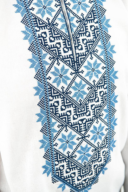 Вишиванка для хлопчиків, лляна, біла, топ Київ - фото 6