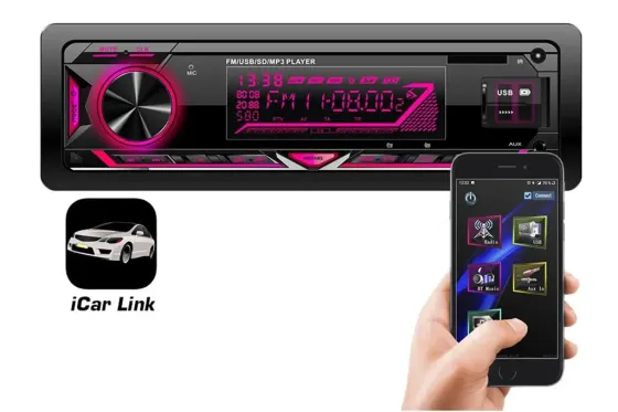 Автомагнітола «Cyclone» MP-1067 RGB BA BT/USB/MicroSD/ISO/дод. розєм/знімна пан./ПДУ/iCar Link Вінниця