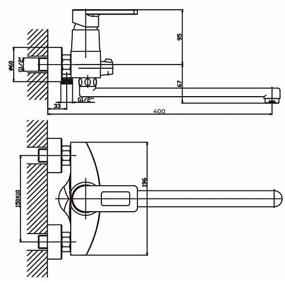 Смеситель для ванны Haiba Gudini 006 HB0148 Харьков