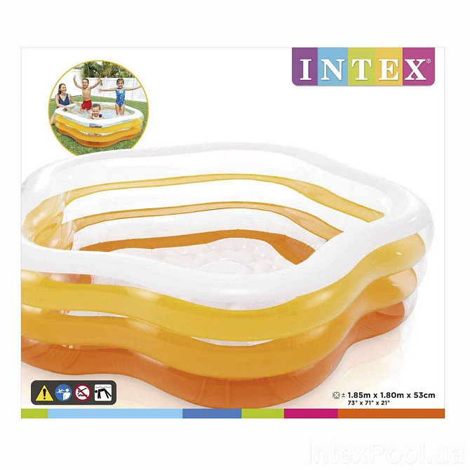 Надувной детский бассейн с мягким дном 183*180 см. Intex 56495 Киев - изображение 2