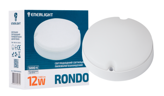 Світильник світлодіодний ENERLIGHT RONDO 12Вт 5000К IP65 Рівне