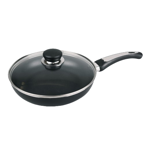 Сковорідка d22см з кришкою індукційне дно чорна MR-1203-22 Maestro Житомир - изображение 1