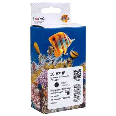 Картридж Barva HP 711 (CZ129A/CZ133A) 73 мл, black (IC-H711B) Винница