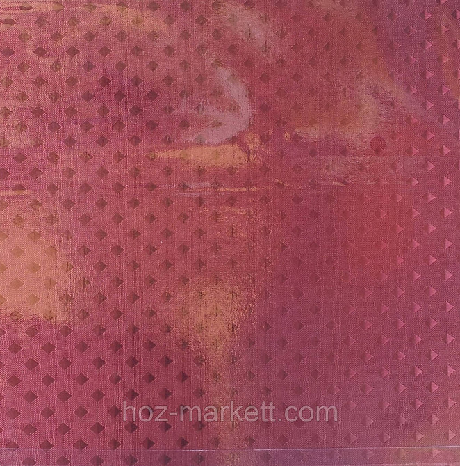 Шторка в ванную однотонная бордовая Харьков - изображение 3