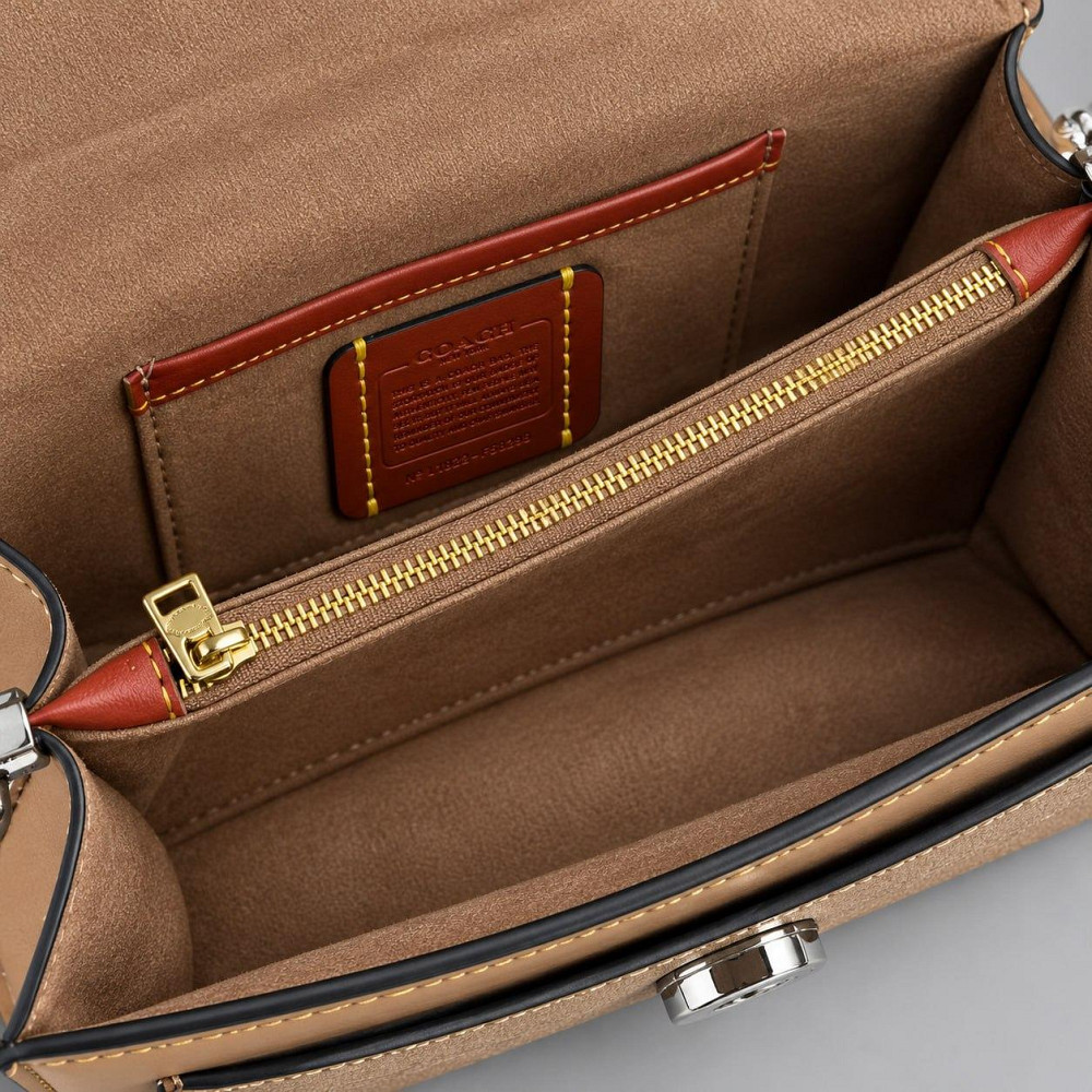 Женская сумка кроссбоди Coach Tabby Shoulder light brown Lux Киев - изображение 9