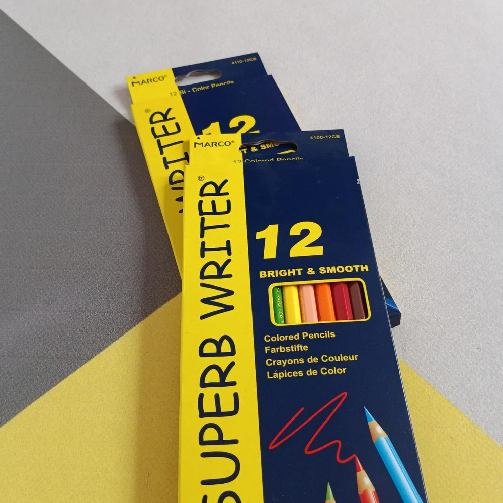 Цветные карандаши, 12 шт. Marco Superb Киев - изображение 1
