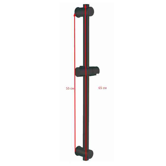 Стійка для душу Zerix BAR-SUS-001 Black з нерж.сталі SUS304   ( ZX4939 ) 25579 Харьков