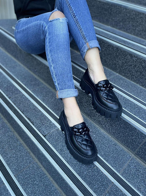 Olli Туфлі жіночі OLLI T-4-21163 чорні (весна-осінь, шкіра натуральна) (4773) Коломия - фото 4