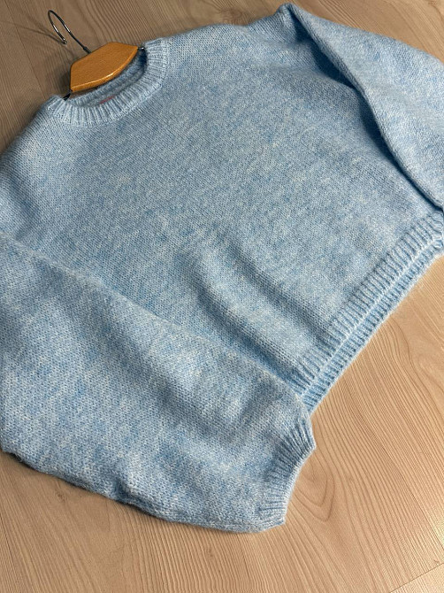 Свитер женский Fancy Matinee 6119 оверсайз меланж, голубой, one size Киев - изображение 8