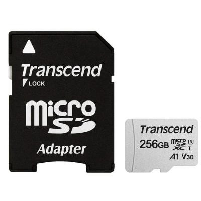 Карта пам&apos;яті Transcend 256GB microSDXC class 10 UHS-I (TS256GUSD300S-A) Вінниця - фото 1