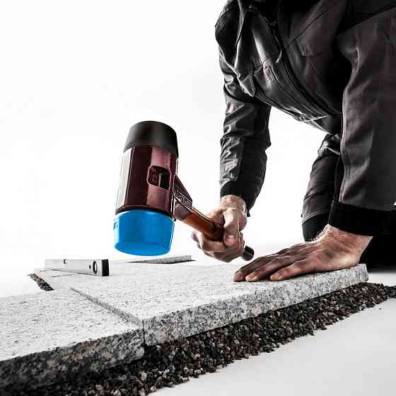 Молоток HALDER Simplex 3012 насадки із синього поліуретану, чорної гуми Одеса