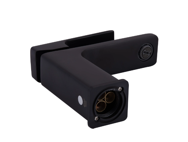 Змішувач для раковини Qtap Gemini з гігієнічним душем QTGEM272BLM45690 Black Matt чорний Київ - фото 4