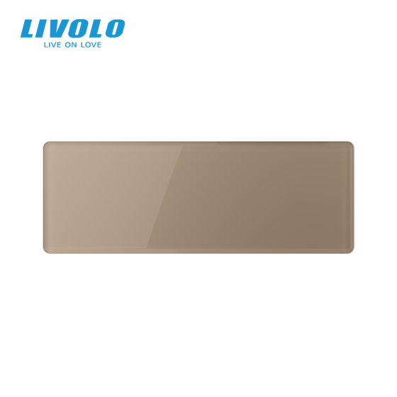 LIVOLO Рамка 3-постова порожня для трьох Х-сенсорних вимикачів (Х-Х-Х) LIVOLO, загартоване скло Коломыя