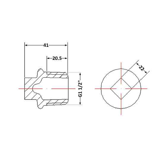 Заглушка чугунная 1