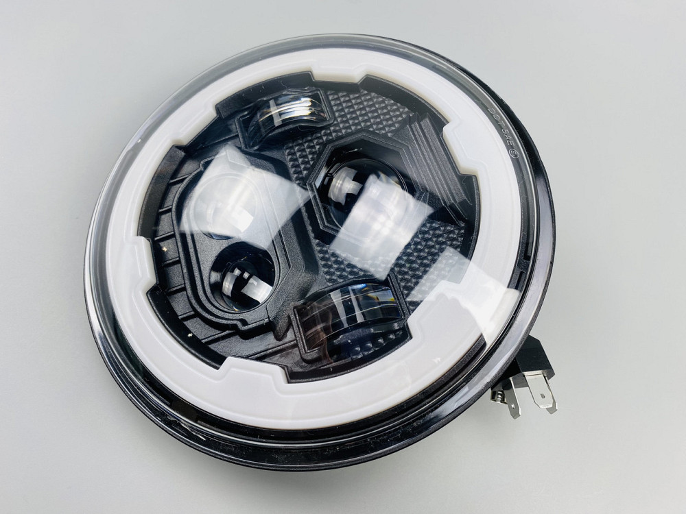 Фара головного світла LED 65W (ближній + дальній + ходові вогні (кільце)) 5.75 дюймів Мукачево - фото 8