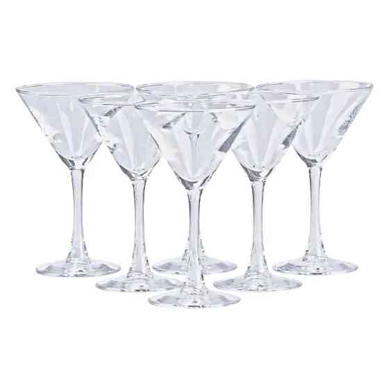 TS Kitchen Набір келихів на високій ніжці 6 штук по 190 мл 6 штук для мартіні Коломия