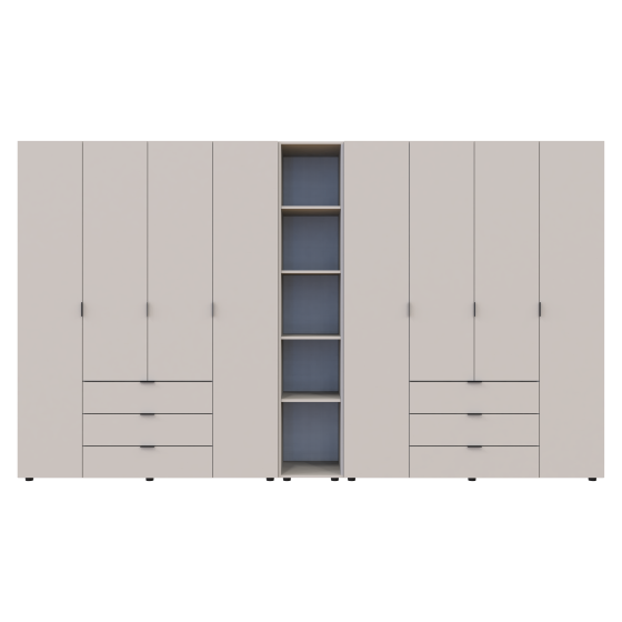 Комплект шкафов для одежды Doros Гелар (3 шт.) 348,2х49,5х203,4 см Кашемир (DRS-011255) Львов