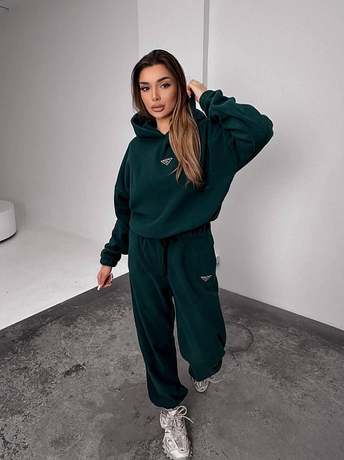 Женский теплый костюм, из флис полара L-XL, смарагд Одеса - фото 6