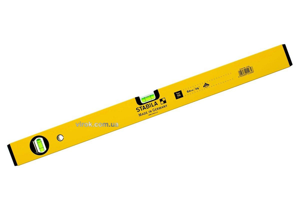 Рівень STABILA Type 70 : L= 60 см, 2 капсули. точн 0,50 mm/m. Одеса - фото 1