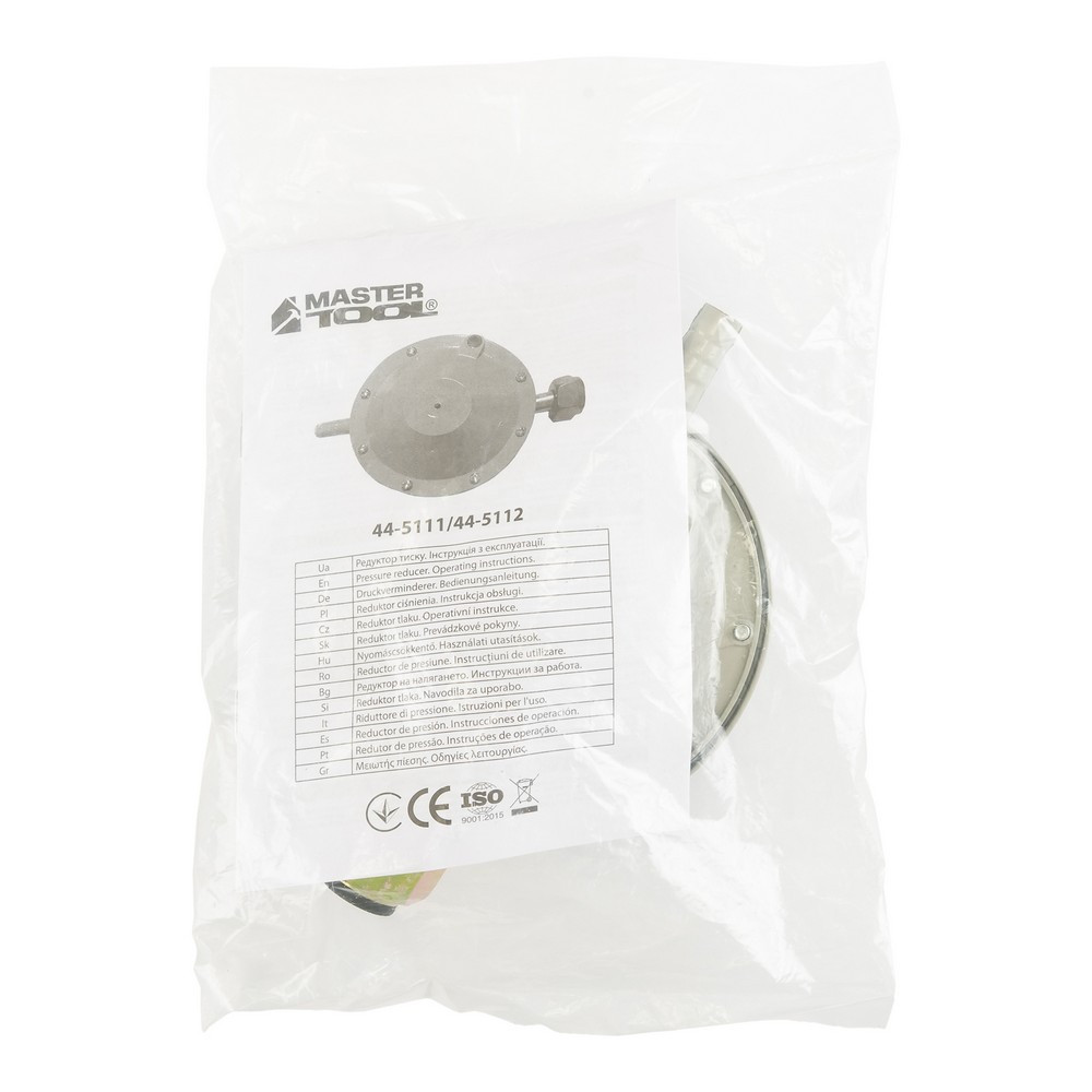 Редуктор тиску MASTERTOOL для газового балона 480 г/год 16/2 Bar G30/G31 I3В/P (50) 44-5111 Рівне - фото 7