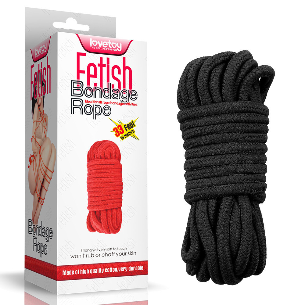 Мотузка - Fetish Bondage Rope Black, 10 м Sex Aura Київ - фото 1