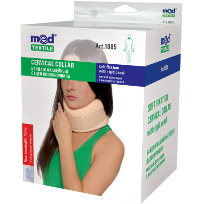 Бандаж MedTextile Бандаж на шийний відділ хребта мякої фіксаціЇ з жорст. (4820137290060) Винница - изображение 1