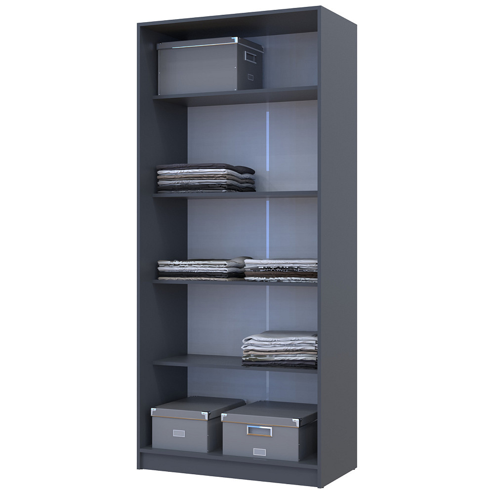 Шафа розпашна для одягу Doros Промо 90х48х204 см Графіт (DRS-011199) Львів - фото 7