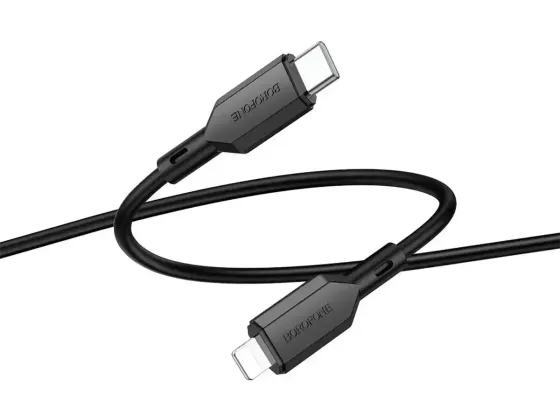 Кабель Type-C - Lightning Borofone BX70 1м PD 20W швидка зарядка для iPhone iPad шнур із чіпом білий Одеса