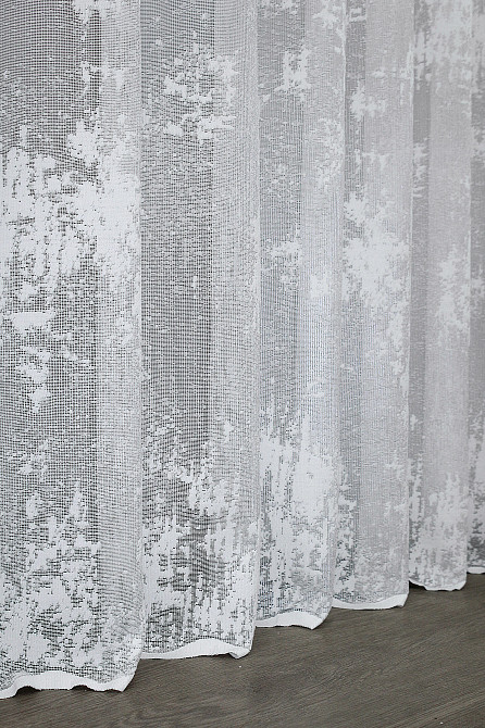 Тюль VR-Textil 1225т Мармур Жакард Білий 400х250 см (43-329) Київ - фото 7
