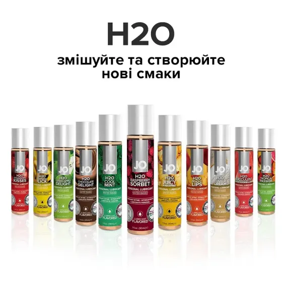 Змазка на водній основі System JO H2O — Raspberry Sorbet (120 мл) без цукру, рослинний гліцерин Львів
