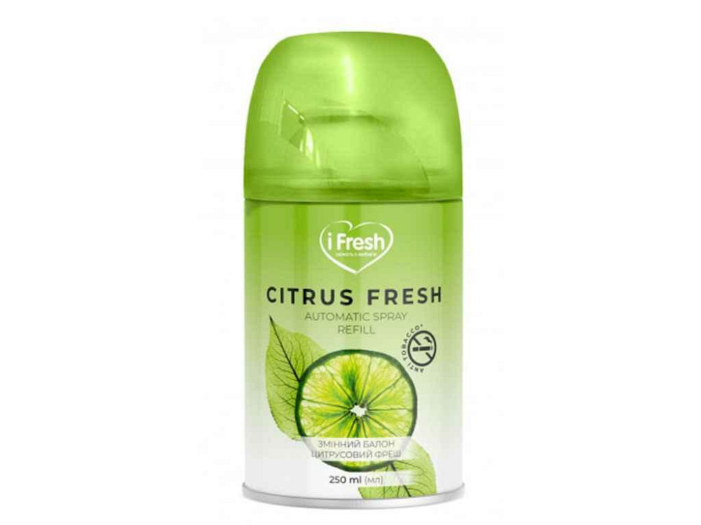Змінний балон д/осв повітря Citrus fresh 250мл ТМ iFresh Київ - фото 1