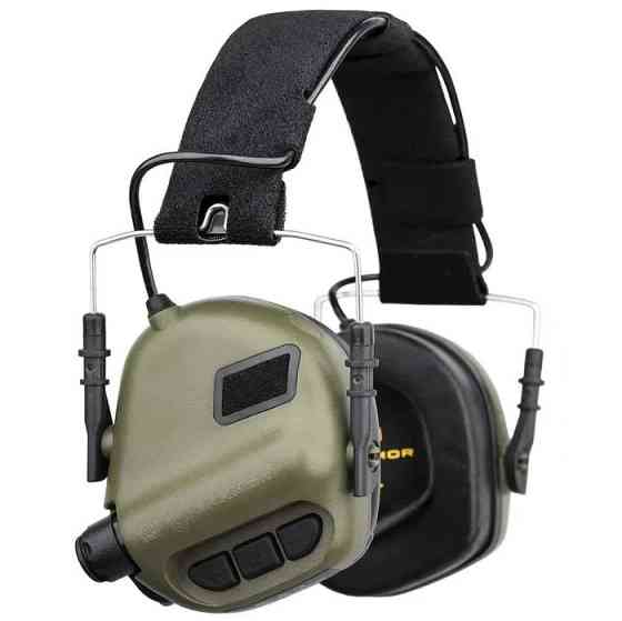 Тактические активные наушники Earmor М31 Оливковый Киев