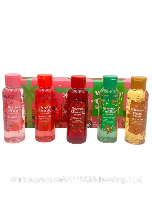 Подарунковий різдвяний набір гелів для душу Winter Glow з зимовими ароматами 5х100 мл Чернівці - фото 1