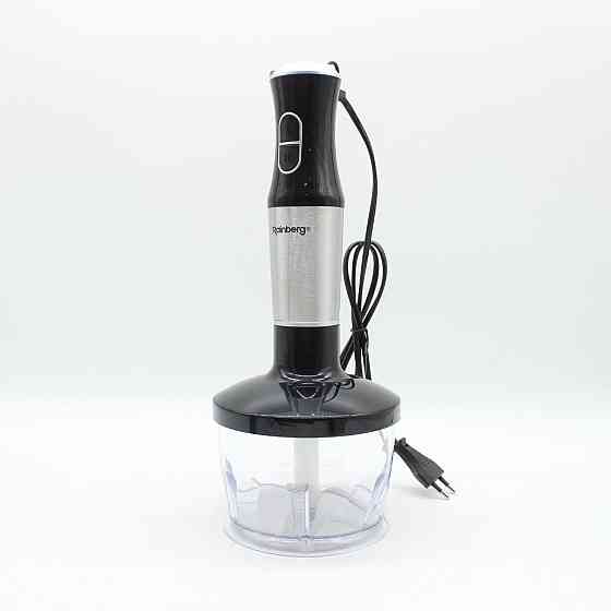 Блендер погружной 4в1 RAINBERG RB 6211, 1200Вт / Блендер с чашей и насадками / Блендер измельчитель Киев