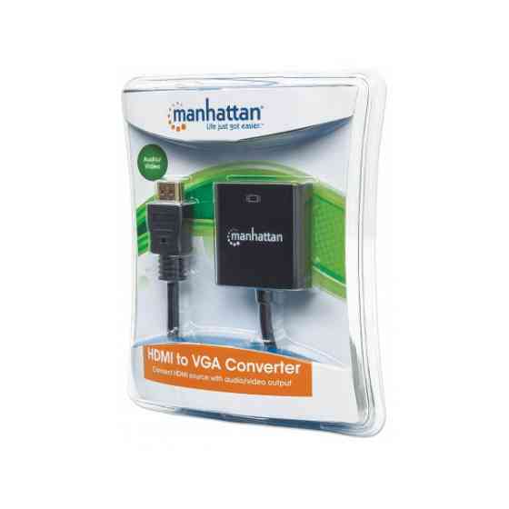 Перехідник HDMI M -> VGA F (з аудіо інтерфейсом) RTL Manhattan (151450) Киев
