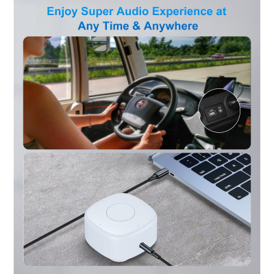 Перехідник USB-C to jack 3.5mm stereo audio (CDLA) 2.0m Choetech (AUX008-BK) Вінниця - фото 6