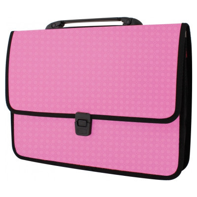 Папка - портфель Economix на застібці, фактура Вишиванка, рожевий (E31641-09) Вінниця - фото 1