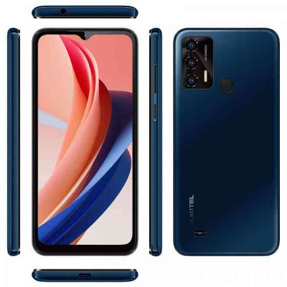 Смартфон Oukitel C31 Pro 6.5" HD+ /4 GB / 64 GB / MT6762 / 5150 mAh / 13+5 Мп / Deep Blue (6931940713030) Київ