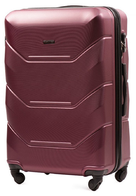 Чемодан Wings 147 средний бордовый пластиковый 65 см Киев - изображение 1