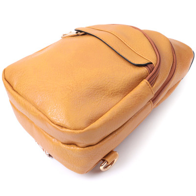 Сумка Vintage С отверстием для наушников из экокожи Желтая (22788) Винница - изображение 10